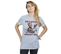 Marvel Women's Guardians of The Galaxy Get Your Groot On Boyfriend Fit T-Shirt