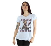 Guardians Of The Galaxy Get Your Groot On Cotton T-Shirt Marvel Grey L