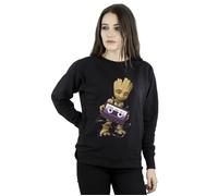 Marvel Guardians Of The Galaxy Groot Cosmic Tape Sweatshirt In Black Black L