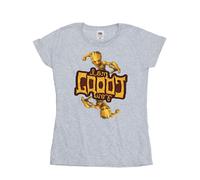 Marvel Women's Guardians Of The Galaxy Groot Inverted Grain Cotton T-Shirt in Grey | Size: 2XL Marvel Grey 2XL