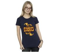 Marvel Women's Guardians Of The Galaxy Groot Inverted Grain Cotton T-Shirt in Navy | Size: Large Marvel Navy L