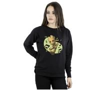 Marvel Women's Guardians Of The Galaxy Groot Musical Notes Sweatshirt in Black | Size: Large Marvel Black L