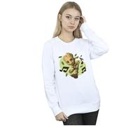 Marvel Women's Guardians Of The Galaxy Groot Musical Notes Sweatshirt in White | Size: Large Marvel White L