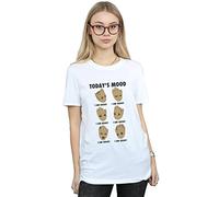 Marvel Women's Guardians of The Galaxy Groot Today's Mood Boyfriend Fit T-Shirt White X-Large