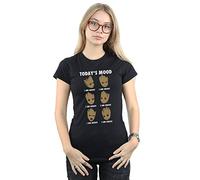 Marvel Women's Guardians of The Galaxy Groot Today's Mood T-Shirt Black XX-Large