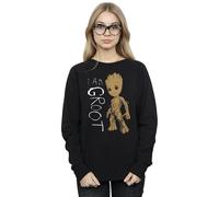 Marvel Women's Guardians Of The Galaxy I Am Groot Scribbles Sweatshirt in Black | Size: 2XL Marvel Black 2XL