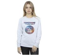 Marvel Women's Guardians Of The Galaxy Stars Fill Logo Sweatshirt in Grey | Size: XL Marvel Grey XL