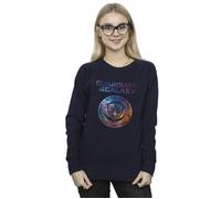 Marvel Women's Guardians Of The Galaxy Stars Fill Logo Sweatshirt in Navy | Size: Large Marvel Navy L