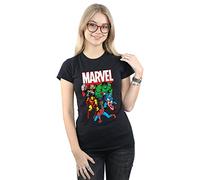 Marvel Women's Hero Group T-Shirt Black XX-Large