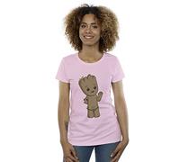 I Am Groot Cute Groot Cotton T-Shirt Marvel Baby Pink M