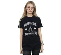 Marvel Women's Iron Man Hulkbuster´s Bustin´ Club Cotton Boyfriend T-Shirt in Black | Size: Large Marvel Black L