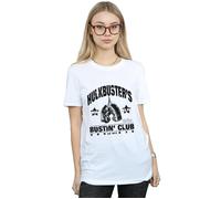 Marvel Women's Iron Man Hulkbuster´s Bustin´ Club Cotton Boyfriend T-Shirt in White | Size: Medium Marvel White M