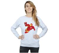 Marvel Women's Iron Man Simple Sweatshirt in Grey | Size: Medium Marvel Grey M