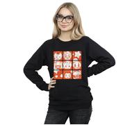Marvel Women's Kawaii Guardians Of The Galaxy Retro Sweatshirt in Black | Size: Small Marvel Black S