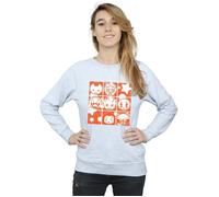Marvel Women's Kawaii Guardians Of The Galaxy Retro Sweatshirt in Grey | Size: Large Marvel Grey L