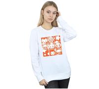 Marvel Women's Kawaii Guardians Of The Galaxy Retro Sweatshirt in White | Size: Large Marvel White L