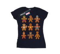Marvel Womens/Ladies Avengers Christmas Gingerbread Cotton T-Shirt BI35103