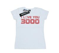 Marvel Womens/Ladies Avengers Endgame I Love You 3000 Distressed Cotton T-Shirt - White - White - XXL