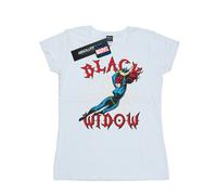 Marvel Womens/Ladies Black Widow Web Cotton T-Shirt - White - White - L