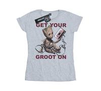 Marvel Womens/Ladies Guardians Of The Galaxy Get Your Groot On Cotton BI22555