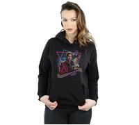 Marvel Women's Guardians of The Galaxy Neon Star Lord Hoodie Small Black