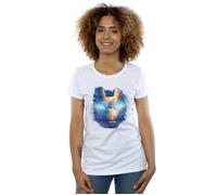 Marvel Womens/Ladies Iron Man Distressed Head Cotton T-Shirt BI3270