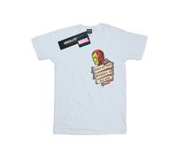 Marvel Womens/Ladies Iron Man Tattoo Journey Breast Print Cotton BI40305