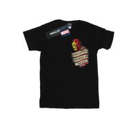 Marvel Womens/Ladies Iron Man Tattoo Journey Breast Print Cotton BI40305