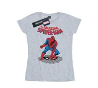 Marvel Womens/Ladies The Amazing Spider-Man Cotton T-Shirt (Sports Grey) - Light Grey - Size Large