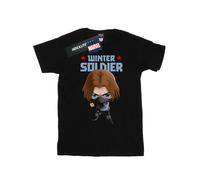 Marvel Womens/Ladies Winter Soldier Bucky Toon Cotton Boyfriend T-Shirt BI40750