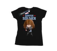 Marvel Womens/Ladies Winter Soldier Bucky Toon Cotton T-Shirt BI48921