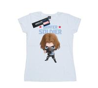 Marvel Womens/Ladies Winter Soldier Bucky Toon Cotton T-Shirt BI48921