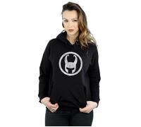 Marvel Women's Loki Icon Hoodie in Black | Size: 2XL Marvel Black 2XL
