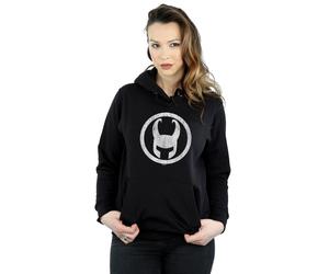 Marvel Women's Loki Icon Hoodie in Black | Size: Medium Marvel Black M