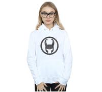 Marvel Women's Loki Icon Hoodie in White | Size: Medium Marvel White M