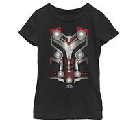 Marvel Women's Love & Thunder Lady Thor Costume Girls Short Sleeve Tee Shirt, Black, Medium