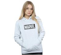 Marvel Women's Outline Logo Hoodie in Grey | Size: 2XL Marvel Grey 2XL