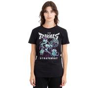 Marvel Women's Rivals Strategist Trend Ladies T Shirt, Black, XL
