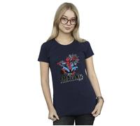 Marvel Women's Spider-Man Amazing Cotton T-Shirt in Navy | Size: Large Marvel Navy L