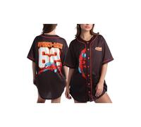 Marvel Women's Spider-Man Baseball Jersey - Novelty Fashion Spider-Man Unifrom Shirt - Spidey Jersey Top for Women (S-L), Spider-man Black, M