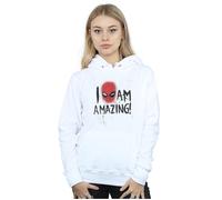 Marvel Women's Spider-Man I Am Amazing Hoodie in White | Size: 2XL Marvel White 2XL