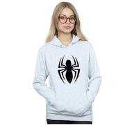 Marvel Women's Spider-Man Ultimate Spider Logo Hoodie in Grey | Size: Large Marvel Grey L