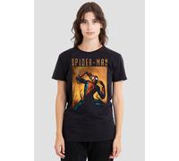 Marvel Women's SpiderMan Creeping Venom T-Shirt, Black | Size: 2XL Marvel Black 2XL