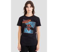 Marvel Women's SpiderMan Spidey Senses Tingling T-Shirt, Black | Size: XL Marvel Black XL