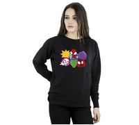 Marvel Women's Spidey & His Amazing Friends Faces Sweatshirt in Black | Size: Small Marvel Black S
