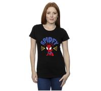 Marvel Women's Spidey & His Amazing Friends Rescue Cotton T-Shirt in Black | Size: Small Marvel Black S