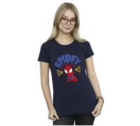 Marvel Women's Spidey & His Amazing Friends Rescue Cotton T-Shirt in Navy | Size: Medium Marvel Navy M