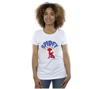 Marvel Women's Spidey & His Amazing Friends Rescue Cotton T-Shirt in White | Size: 2XL Marvel White 2XL