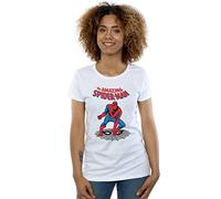 (M, White) Marvel Womens/Ladies The Amazing Spider-Man Cotton T-Shirt