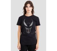 Marvel Women's Venom Brock Large Face T-Shirt, Black | Size: Medium Marvel Black M